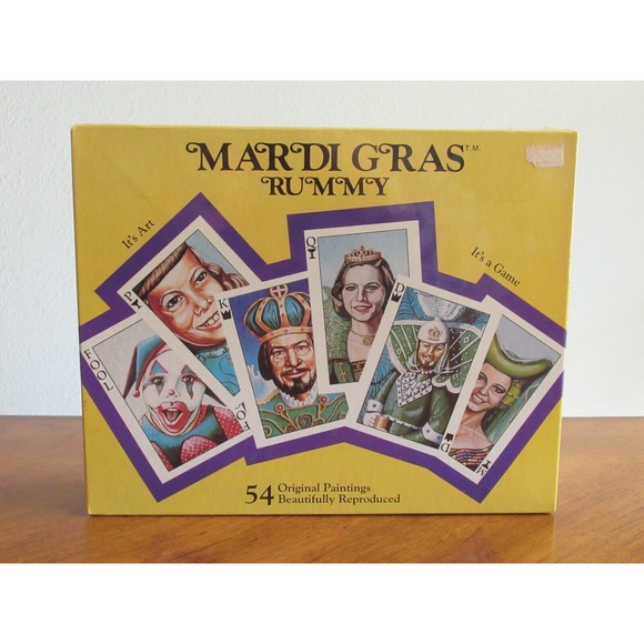 Geaux Games, Inc. Other - Sealed Vintage Mardi Gras Rummy Card Game by Geaux Games Louisiana 1989 Painting